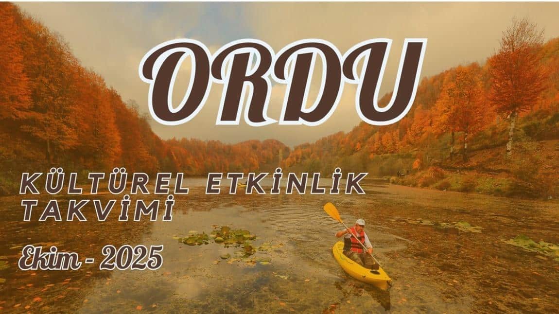 Kültürel Etkinlik Takvimi Ekim 2025